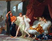 Baron Jean-Baptiste Regnault Socrate arrachant Alcibiade du sein de la Volupte Sweden oil painting artist